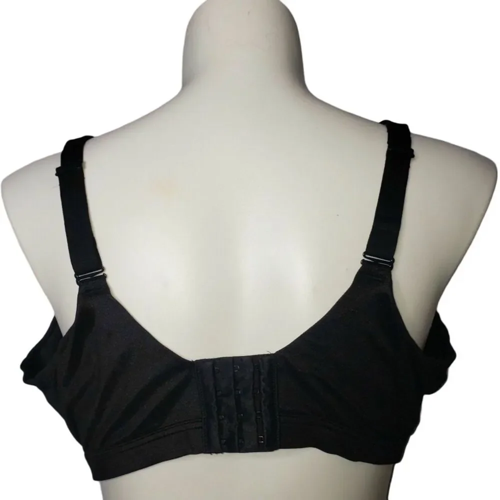 CATHERINES INTIMATES Black Wireless Back Smoothing Bra Womens Plus Size 50C